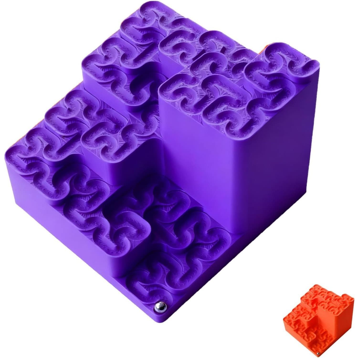 Cross-border New Product Hilbert Curve Marble Run Curved Marble Track 3D Printed Toy Ornament