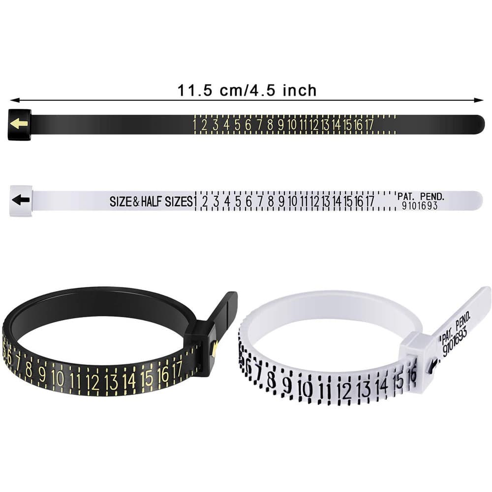 Ring Measuring Tape, US/HK/Japan/EU/UK Finger Size Measuring Ruler, Soft Tape for Rings, Ring Size Sifter, Export Product
