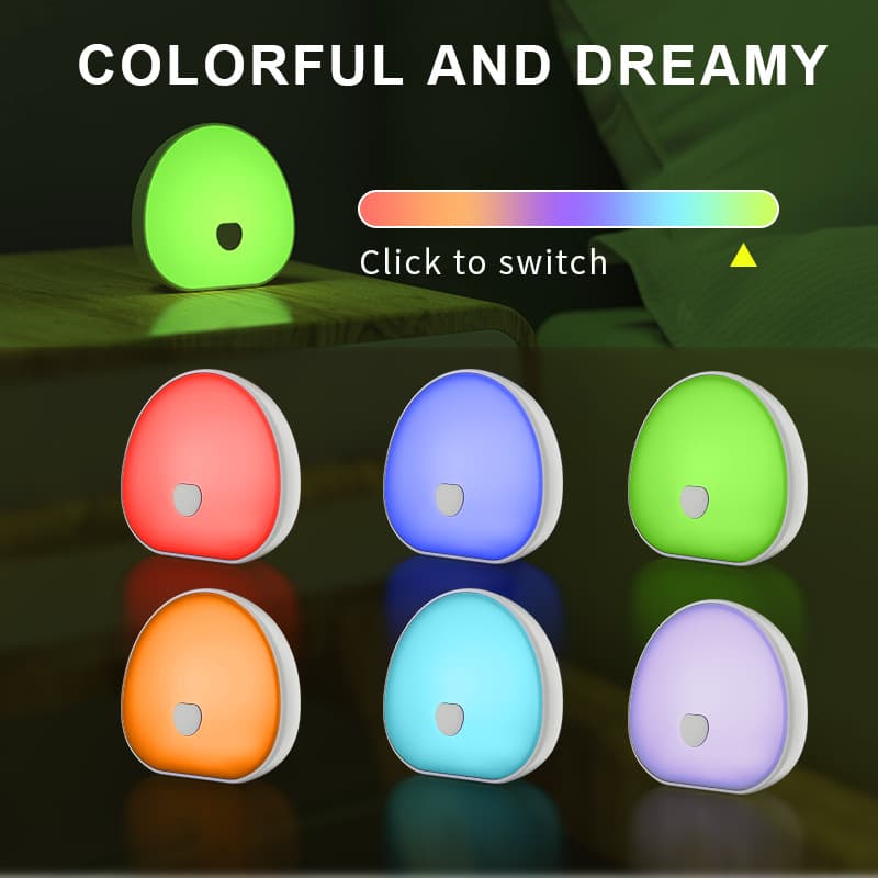 New white noise sleep aid, smart rechargeable touchscreen seven-color night light, baby soothing device for nighttime feedings.