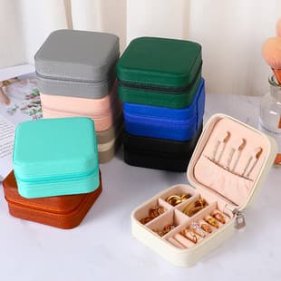 Jewelry Storage Box Factory Earring Necklace Packaging Organizer Home Ring Portable Jewelry Case