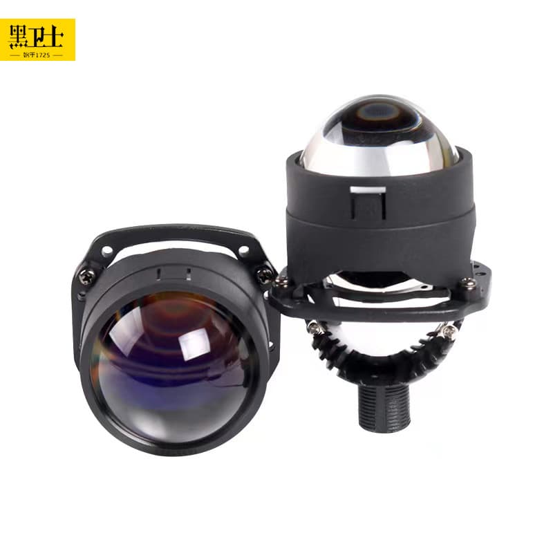 New 2.5-inch lossless blue film LED bifocal lens focusing modified car and motorcycle lossless highlight
