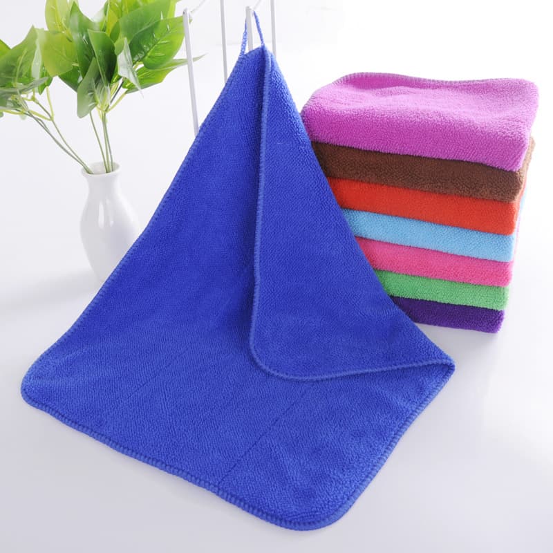 Manufacturer wholesale coral velvet towel square hotel dish towel rag hand towel soft absorbent towel