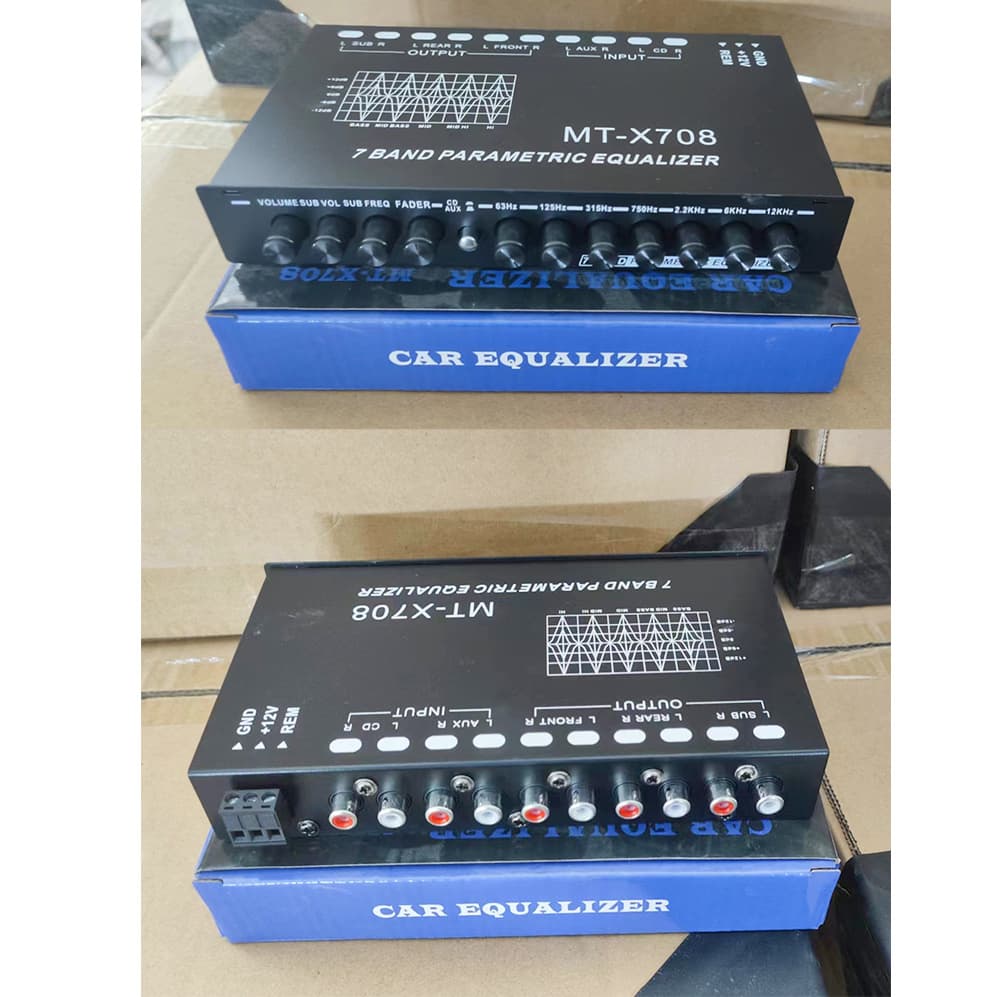 Foshan Factory Car Equalizer 7-Band EQ Car Audio Tuner Crossover Amplifier