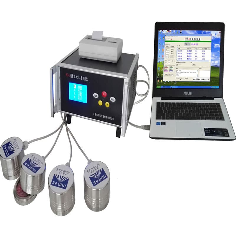 Food Water Activity Meter HD-6 Measurement Curve Sample Bulk Material 4 Sensors