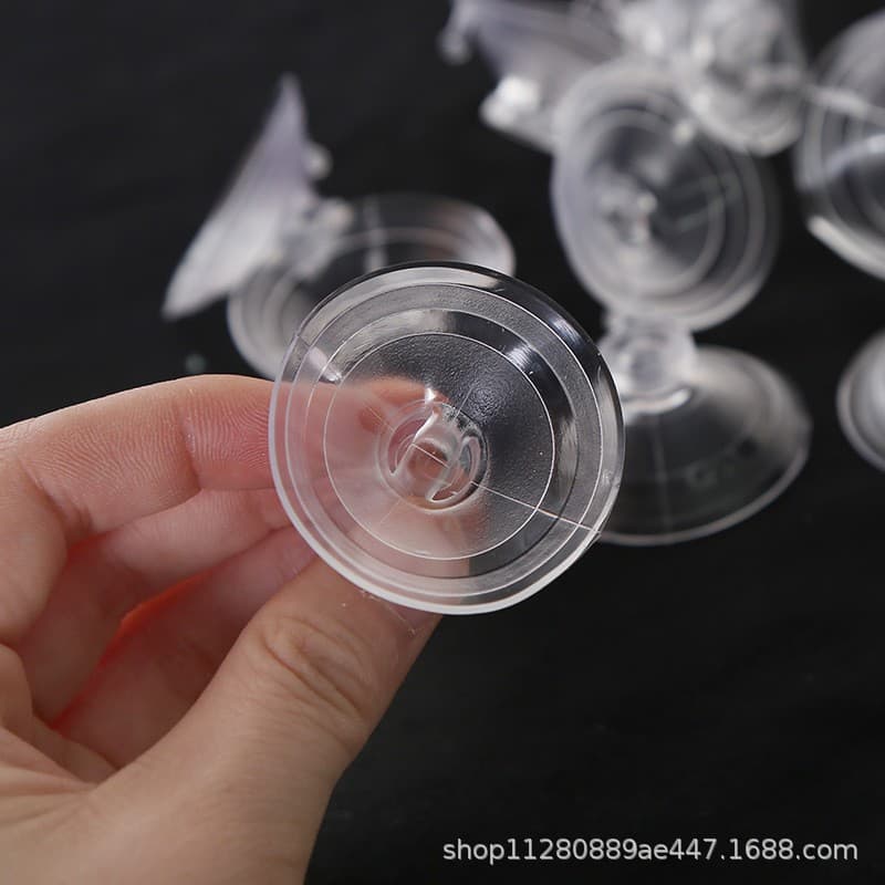 Wedding car decoration supplies, daily use, strong perforated transparent PVC plastic suction cups, 4cm diameter, large size, wedding decorations.