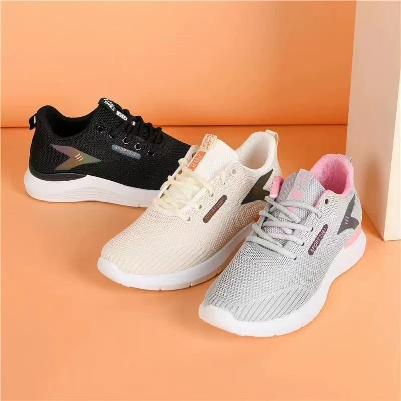 Flying Weaving Women's Shoes 2023 Spring New Casual Sneakers Cross Border Factory Breathable Sneakers Fashion Shoes Women's Shoes
