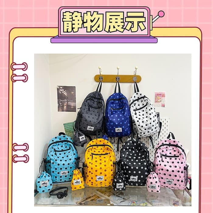 Japanese Style Backpack, High Appearance, Large Capacity, for Middle and High School Students, Daily Casual Travel Lightweight Backpack