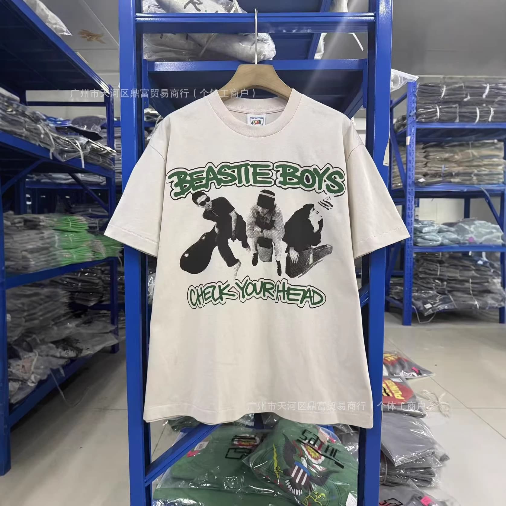 SAINT Mxxxxxx Beastie Boys Band Collaboration Washed Short Sleeve T-Shirt