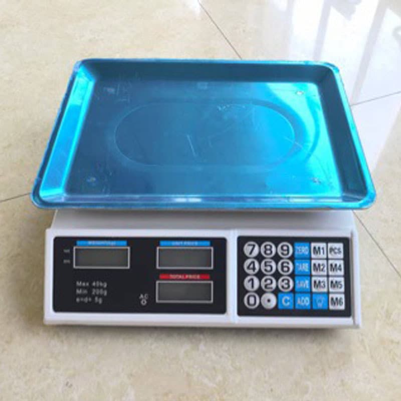 Cross-border 525 Pricing Scale 40kg Electronic Scale Commercial Stall Special Small Platform Scale High-Precision Pricing Weighing Scale