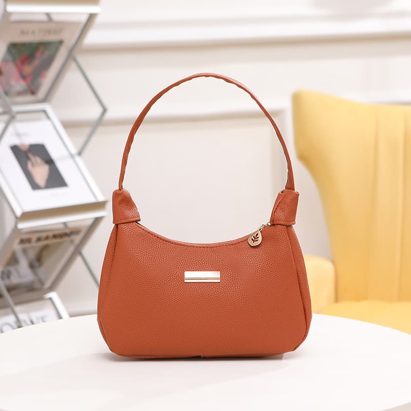 Simple and Stylish Women's Bag 2026 New Korean Version Handbag Solid Color Shoulder Bag Underarm Bag Wholesale