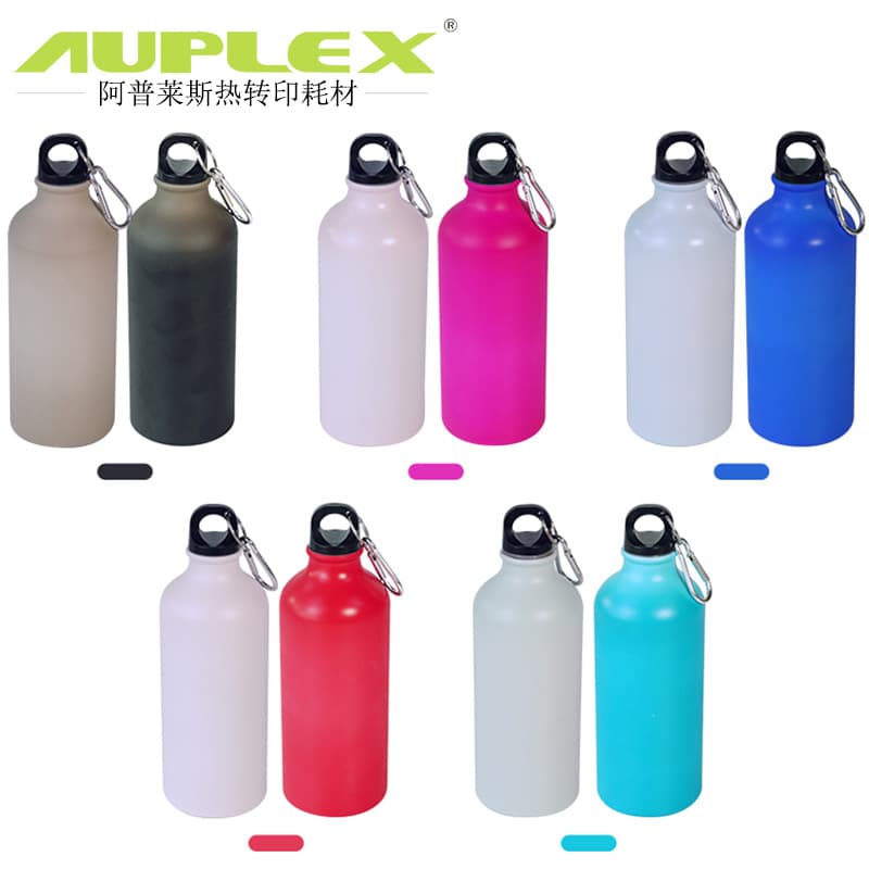 Cross-border Exclusive Portable Silicone Cold-Change Color Aluminum Water Bottle for Travel, Outdoor Cycling, and Sports