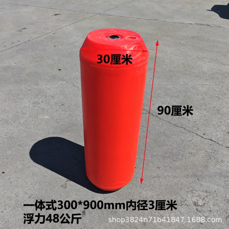 30*90cm integrated plastic pontoon thickened and durable for river and lake pollution control and dredging pipeline, high buoyancy