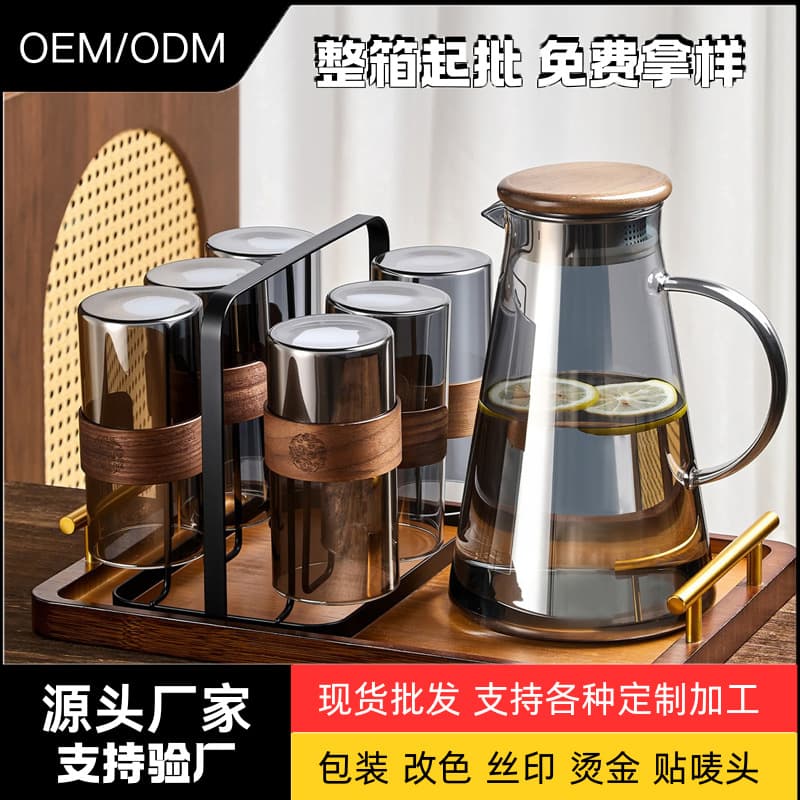 High borosilicate glass high temperature resistant water cup home set for entertaining guests high-end light luxury tea drinking cup