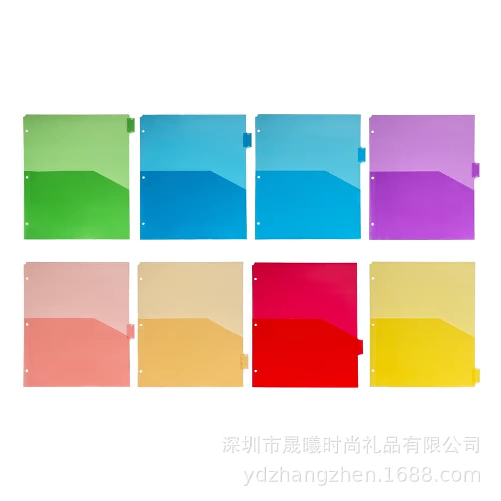 Amazon Best-Seller Multi-Color Storage File Folders for Office Use, Exam Paper Organizer with Three-Ring Binder
