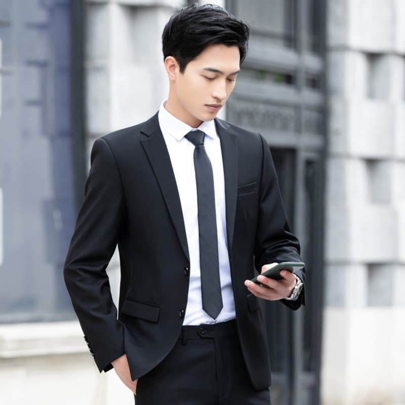 Men's Suit Professional Best Man Korean Style Wedding Business Formal Jacket Slim Casual Work Suit