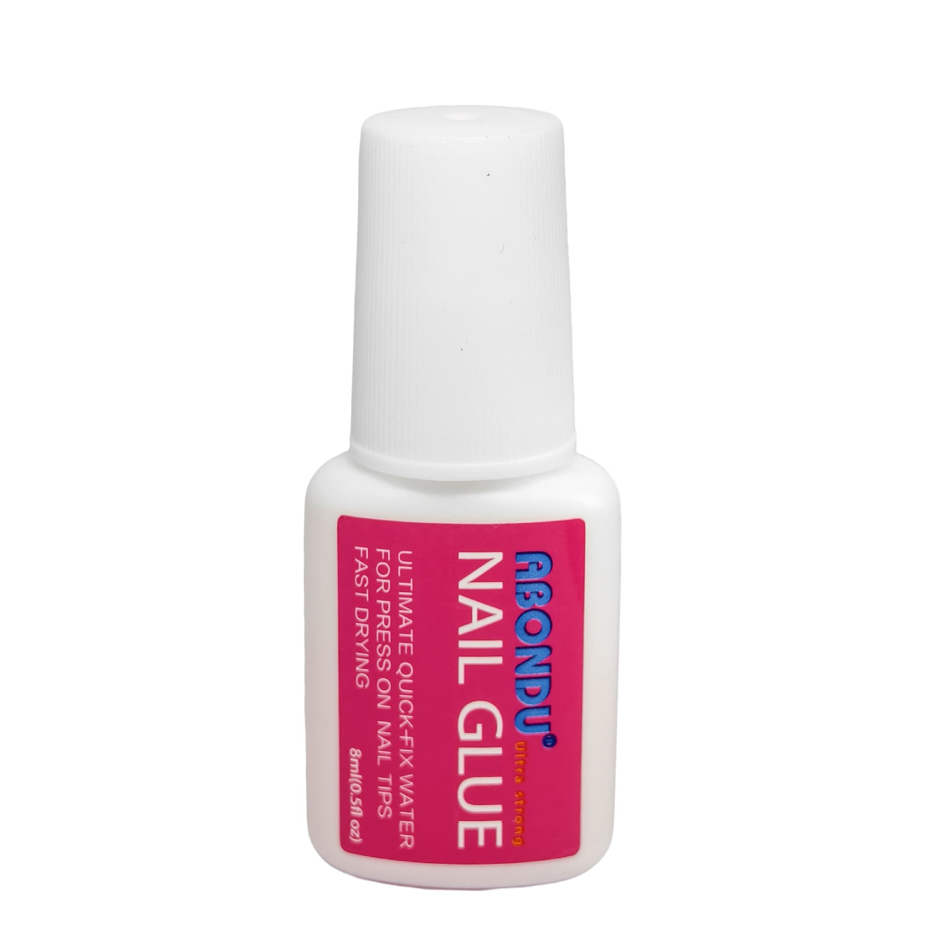 Hot-selling cross-border 8ml brush-on pink nail glue, no lamp needed, quick-drying transparent wearable nail glue Nail Glue