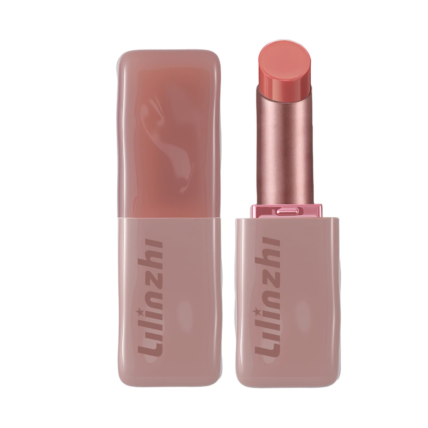 Lilinzhi Lipstick Solid Lip Gloss Multi-Use Essence Care, Non-Stick Cup, Fade-Resistant, Brightening, Long-Lasting Color and Wear