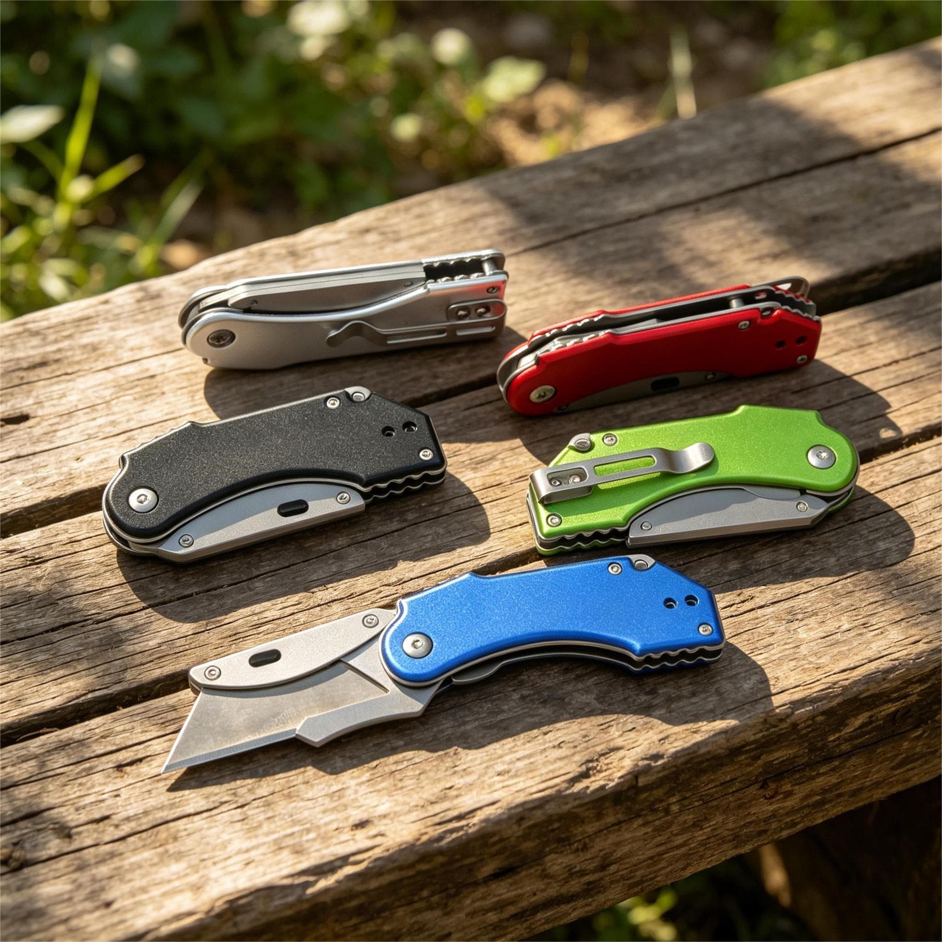 New Multifunctional Multi-Color Utility Knife Portable Outdoor Emergency Simple Folding Creative Pocket Cutter for Packages and Paper