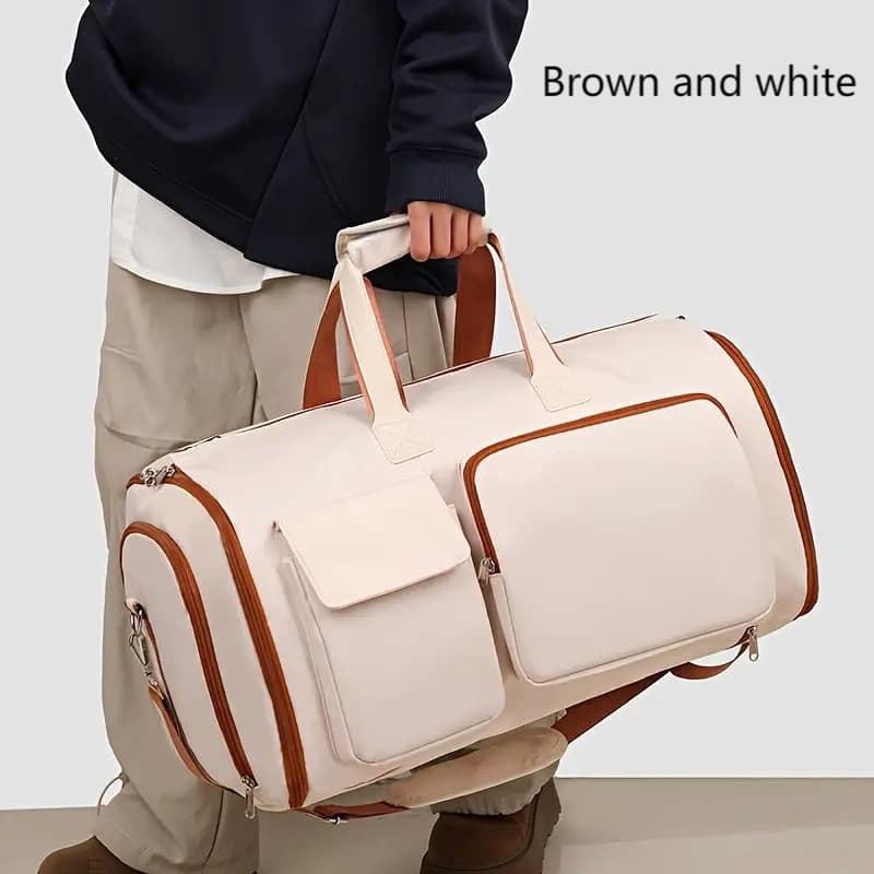 Sports Gym Bag with Shoe Compartment and Pockets, Overnight Weekend Bag Training Tote Yoga Bag Suit Bag
