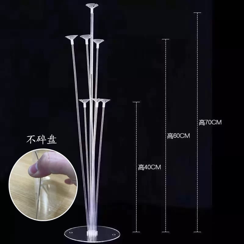Balloon display stand, table float stand, ground float, ever-changing table float, non-breakable disk, 26 years new pet plastic balloon strut