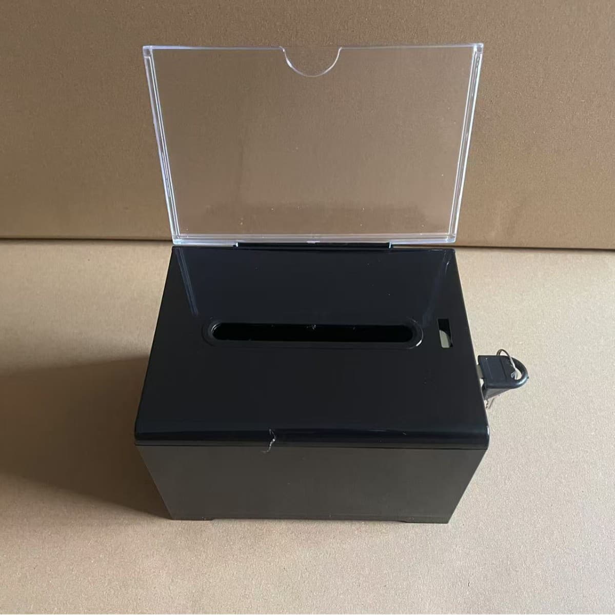 Meeting Election Ballot Box with Lock Acrylic Voting Box Unit Suggestion Box Collection Box Color Acrylic Box