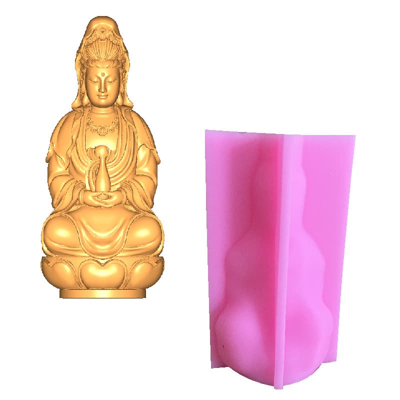 Guanyin Candle Mold Baking Silicone Cake Mold Fondant Mold Aromatherapy Plaster Mold