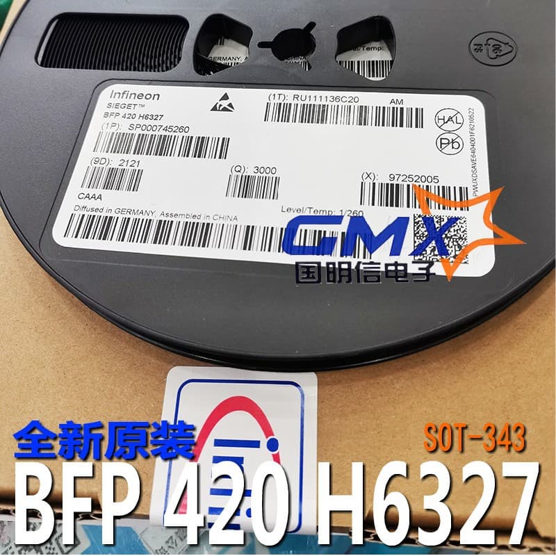 BFP 420 H6327 Marking AMs SOT-343 NPN RF Transistor UHF Triode