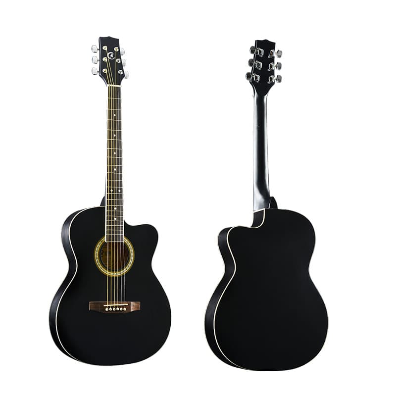 Red Star Folk Guitar 39-inch Acoustic Guitar for Beginners, Steel String Guitar, Western String Instrument