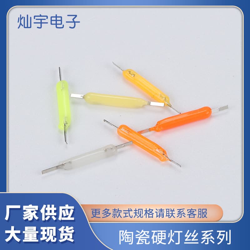 Led Ceramic Light Bulb 3v Vintage Tungsten Filament 20mm 26mm 38mm 54mm 68mm Hard Tungsten Filament Retro Style Lighting