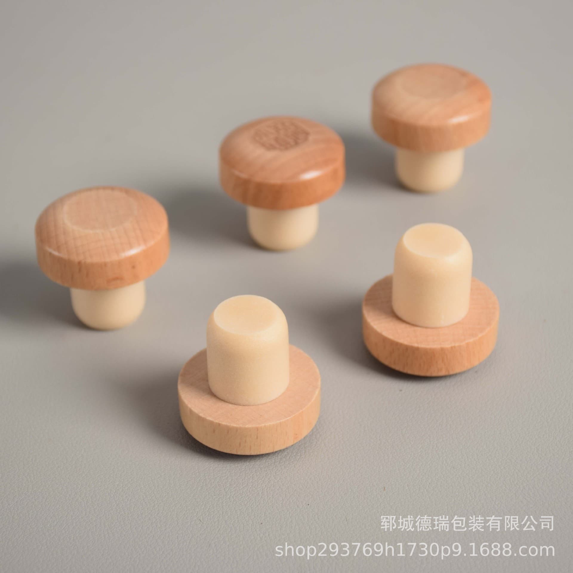 Polymer stopper for glass red and white wine bottles, cork stopper, polymer plug