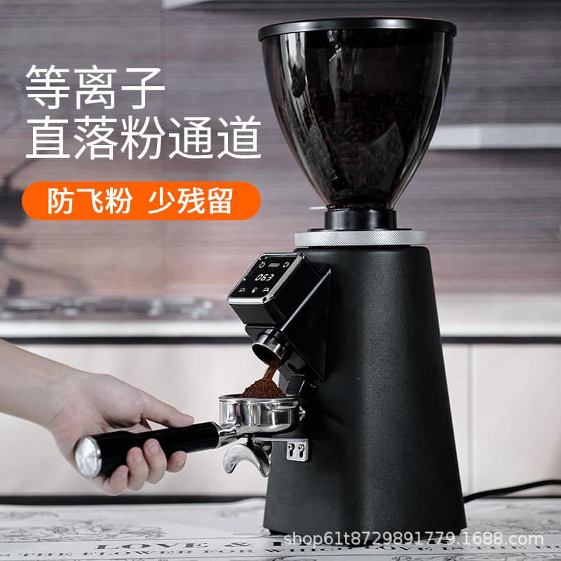 Gumo Ling GML1005 Italian Commercial Quantitative Coffee Grinder, Home Coffee Bean Grinder, Electronic Control, Direct Supply from Factory