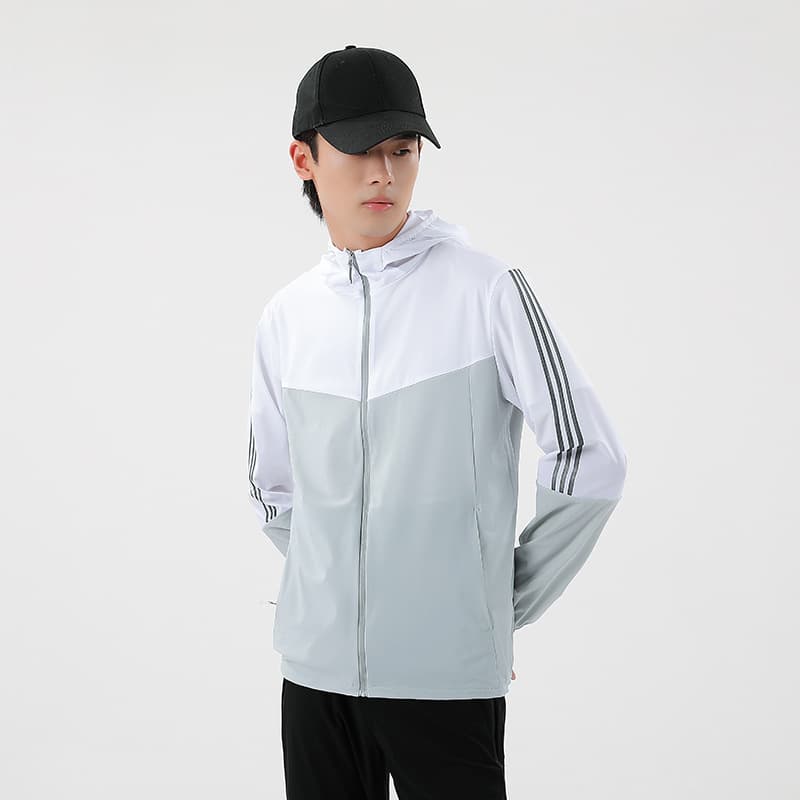 Summer Sun Protection Jacket Thin Skin Coat Outdoor Ice Silk Couple Style Unisex Fishing