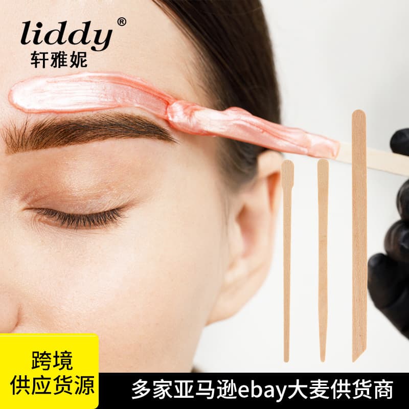 Cross-border Hair Removal Wax Applicator Sticks, Multi-specification Beveled Edge Eyebrow, Nose Hair Scraper Wax Applicator