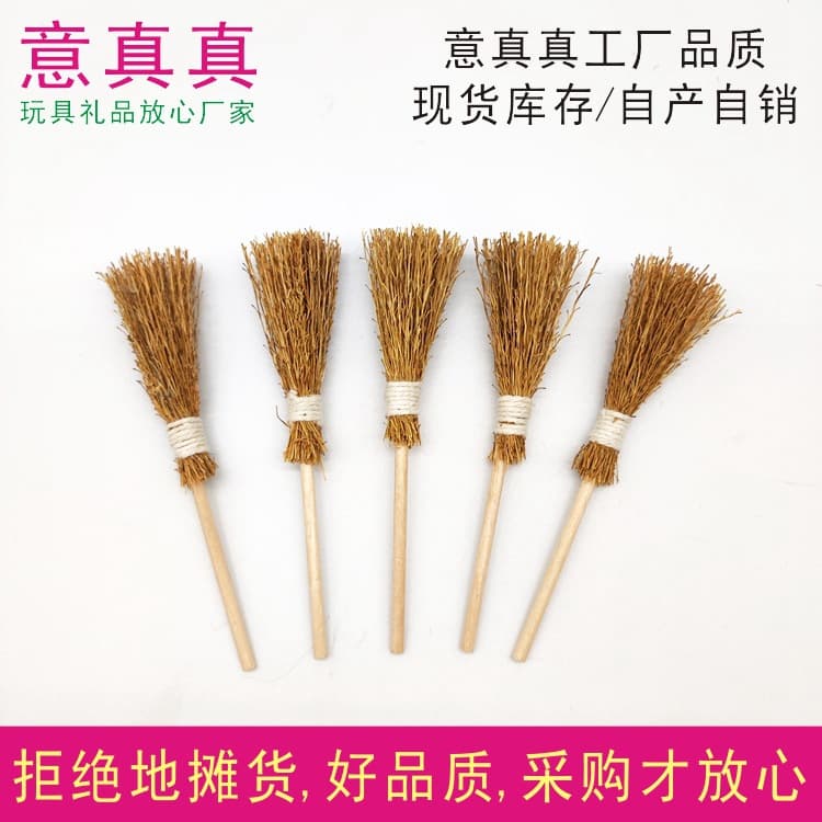 Ready stock Cinderella mini broom witch hat accessories dollhouse miniature scene props