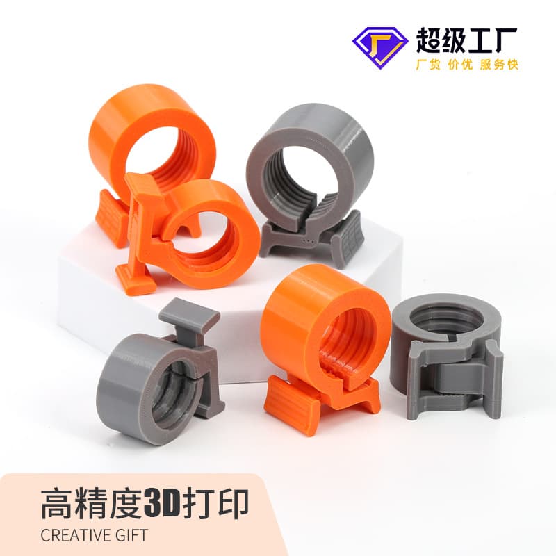 Cross-border new product mini gym threaded barbell dumbbell plastic buckle 3d printing industrial model tool in stock
