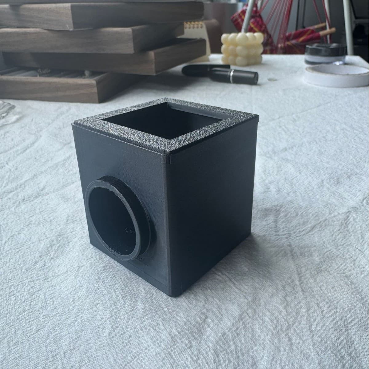 In-stock waist-level viewfinder, same as Evil Cultivator's, with housing, 50mm optical lens, DIY Fresnel lens, and 3D printing.