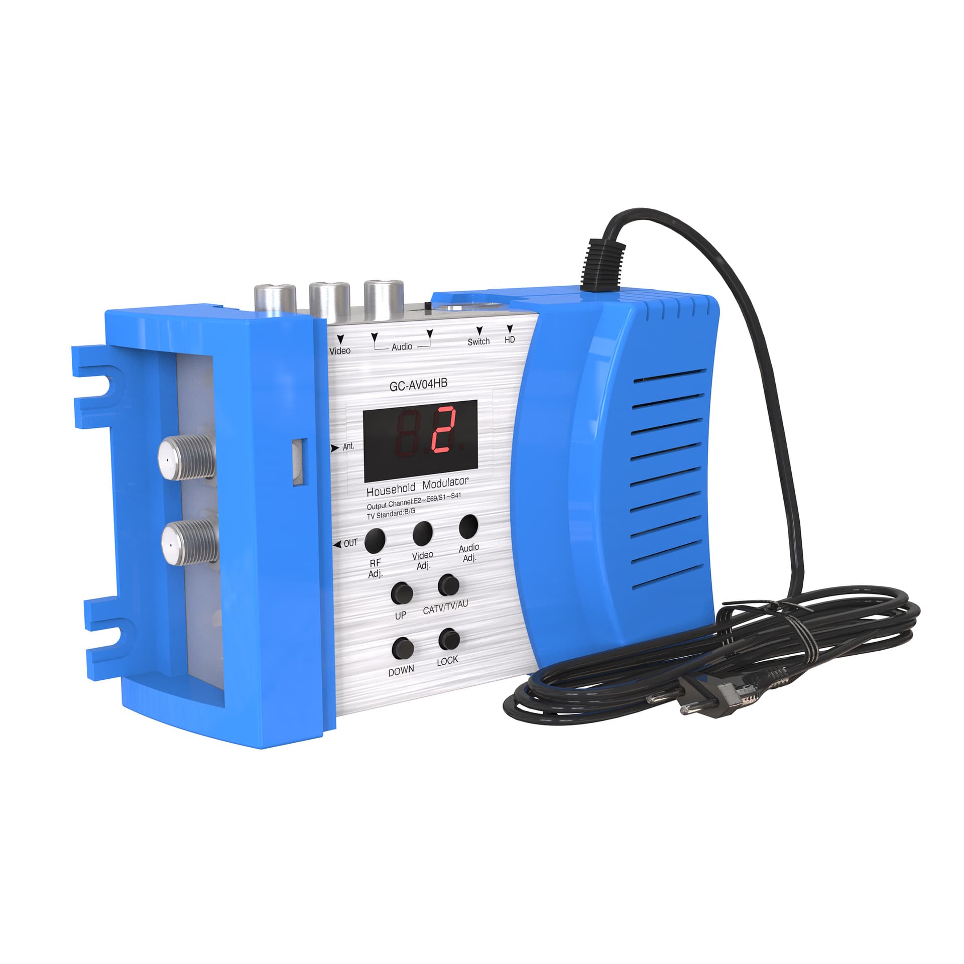 CATV 5860HD HD Modulator, HD/AV to RF Cable TV Modulator GC-AV04HB