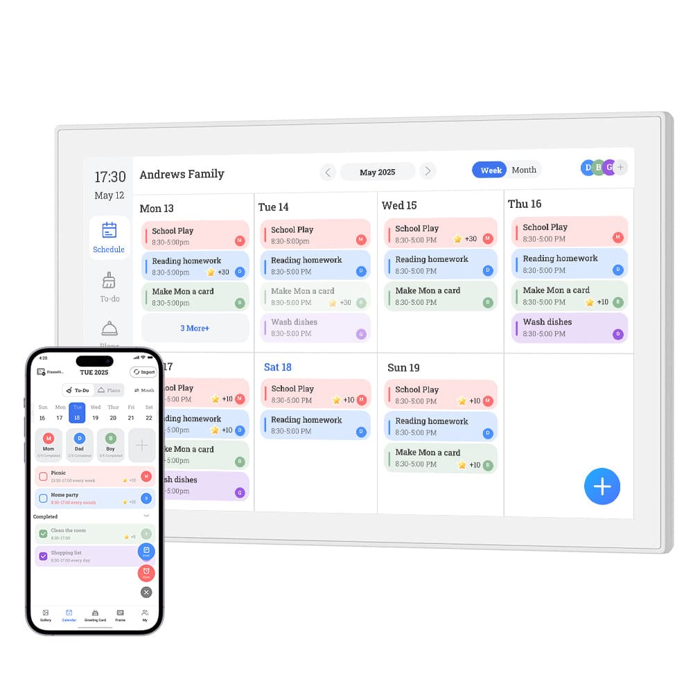 New 10.1-inch Smart Calendar Cloud Frame Schedule Management Multi-functional Electronic Photo Album FotoCube