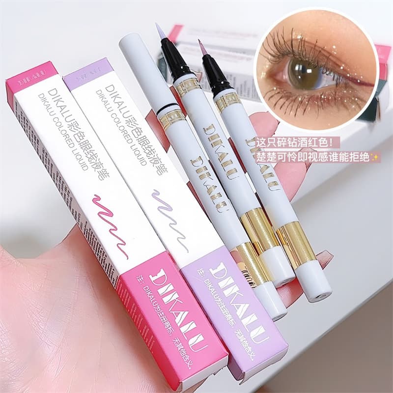Shimmer Diamond Aegyo-sal Pen Stage Makeup Performance Liquid Eyeliner Highlighter Pen Ultra-fine 2-in-1 Highlight Pearl