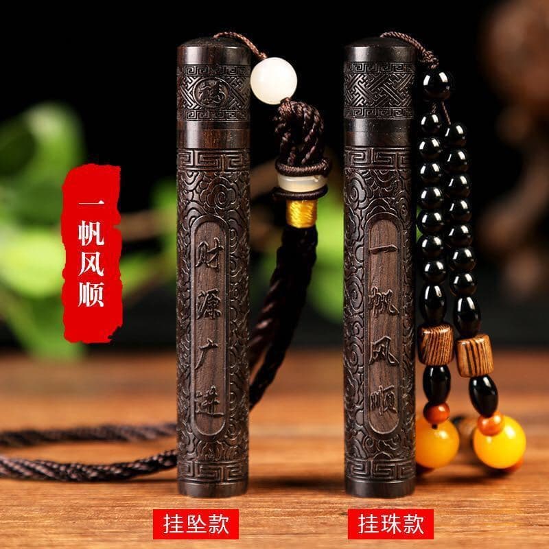 Creative ebony fire starter blow lighter, windproof rechargeable electronic cigarette and incense lighter with retro design for men