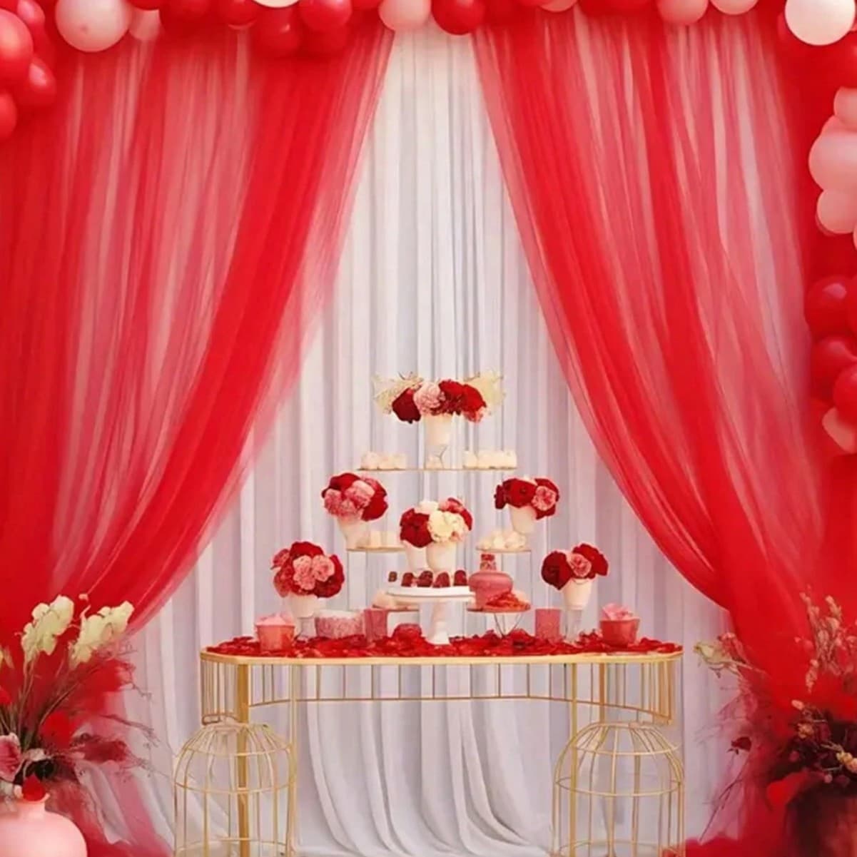 French retro pearl mesh, multiple colors available, wedding proposal layout, outdoor picnic photo decoration cloth