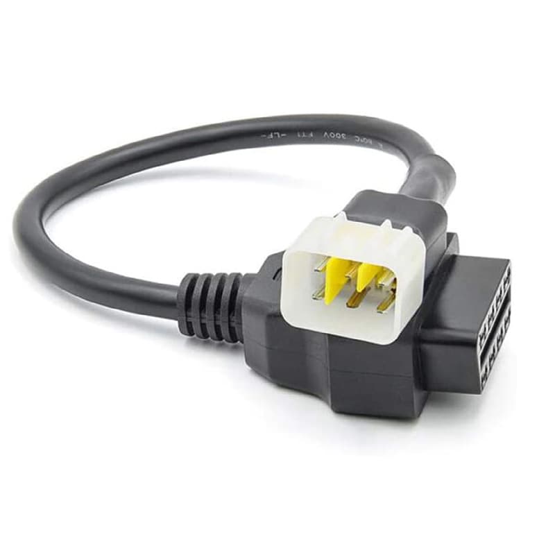 Delphi 6pin To 16pin Motorcycle OBD2 Adapter Cable
