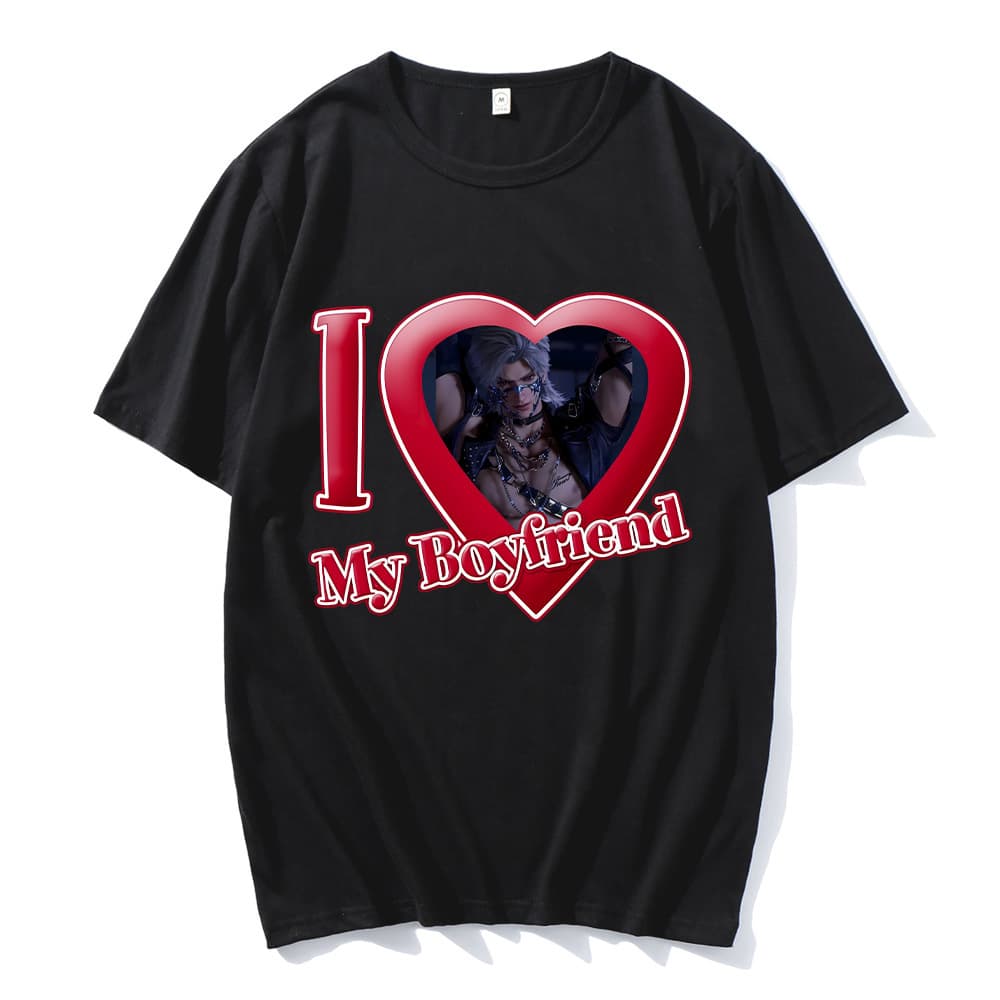 Love and Deepspace Sylus T-Shirts I Love My Boyfriend Sylus