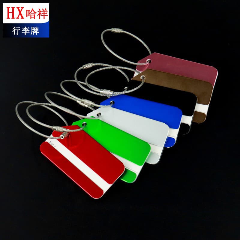 Aluminum Alloy Luggage Tag Metal Luggage Tag Baggage Check-in Boarding Pass Airplane Boarding Pass