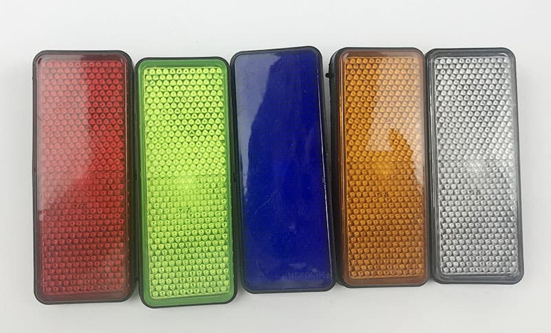 Universal motorcycle electric vehicle modification accessories tail plate mudguard safety warning plate square reflector