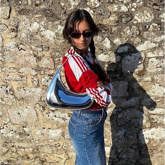 2026 Cross-Border Hot Selling Women's Bag Shoulder Crossbody Bag Fashion Versatile Lightweight Premium Handheld Moon Bag