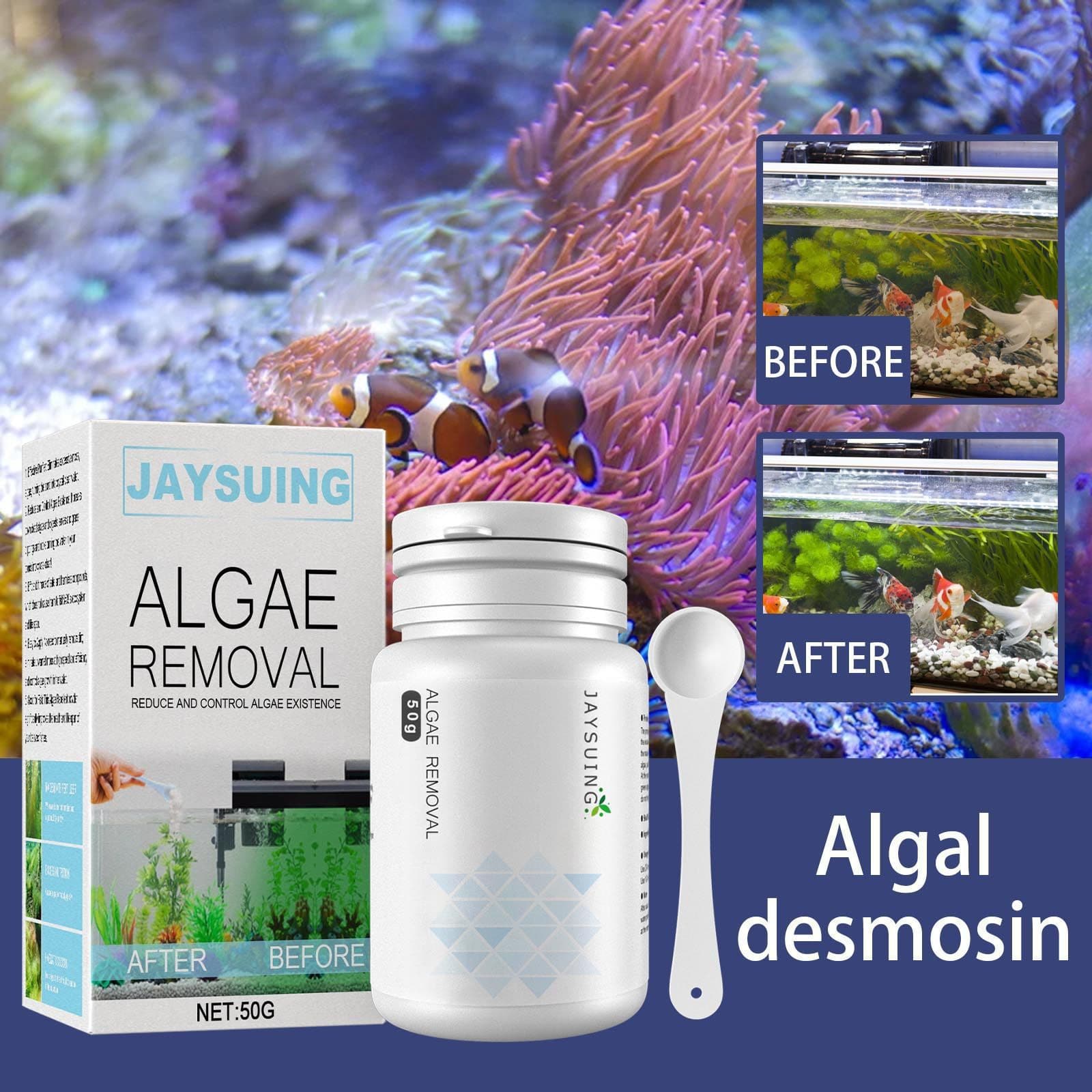 Jaysuing Algae Remover - Aquarium Algae Treatment, Green Spot Algae Remover, Fish Tank Algae Cleaner, Green Water Treatment