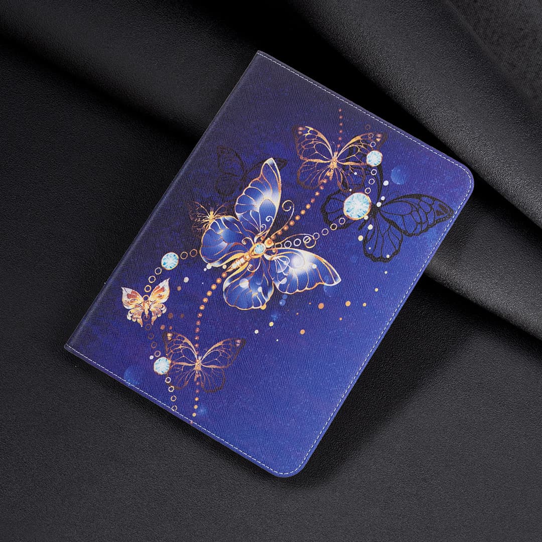 Suitable for iPad Air 13 Tablet Case Samsung Tab A9 Plus Cartoon Bear Butterfly Flower Painted Card Slot