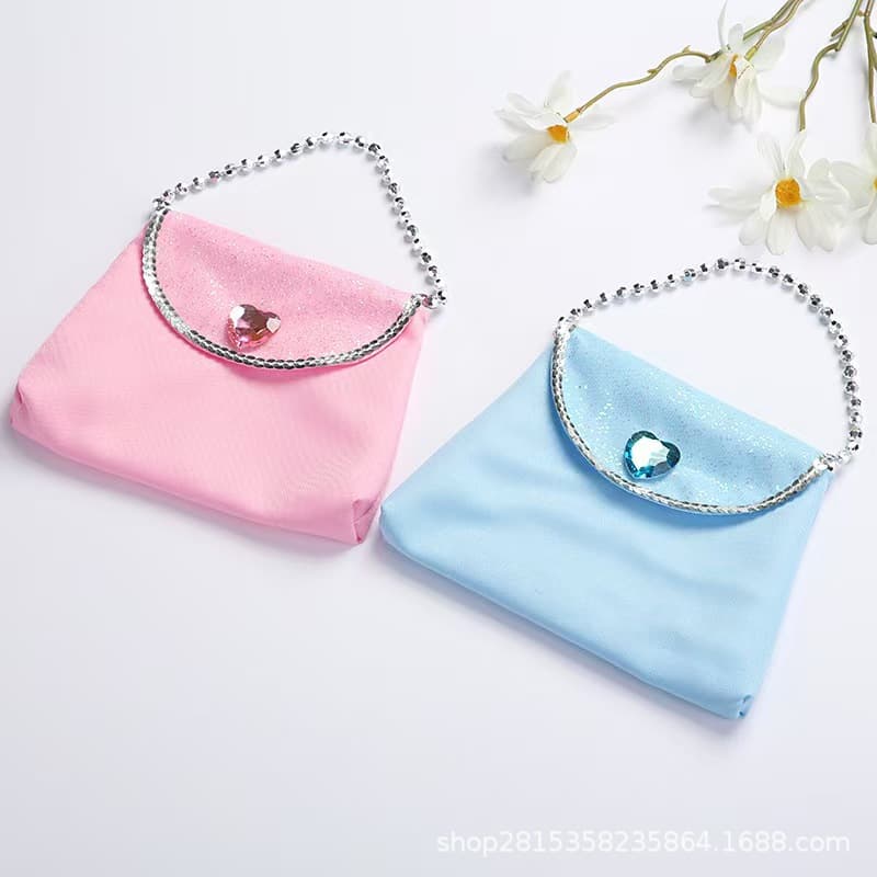 Children's Cute Flip-Top Handbag, Snowflake Heart Coin Purse, Princess Series Small Wallet