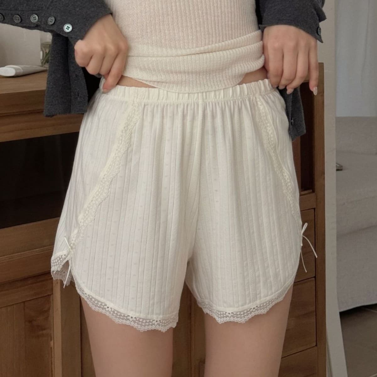 INS Cloud Cotton Safety Shorts, Wearable as Outerwear, Anti-Exposure Boxer Briefs, Women's Home Sleep Shorts, Leggings